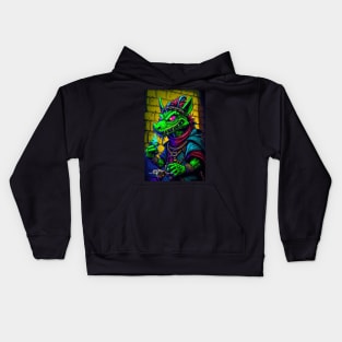 Kobold D&D Monster Graffiti Kids Hoodie